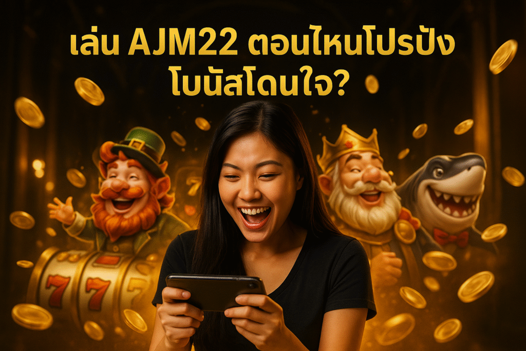 เล่น AJM22 ตอนไหนโปรปัง โบนัสโดนใจ?