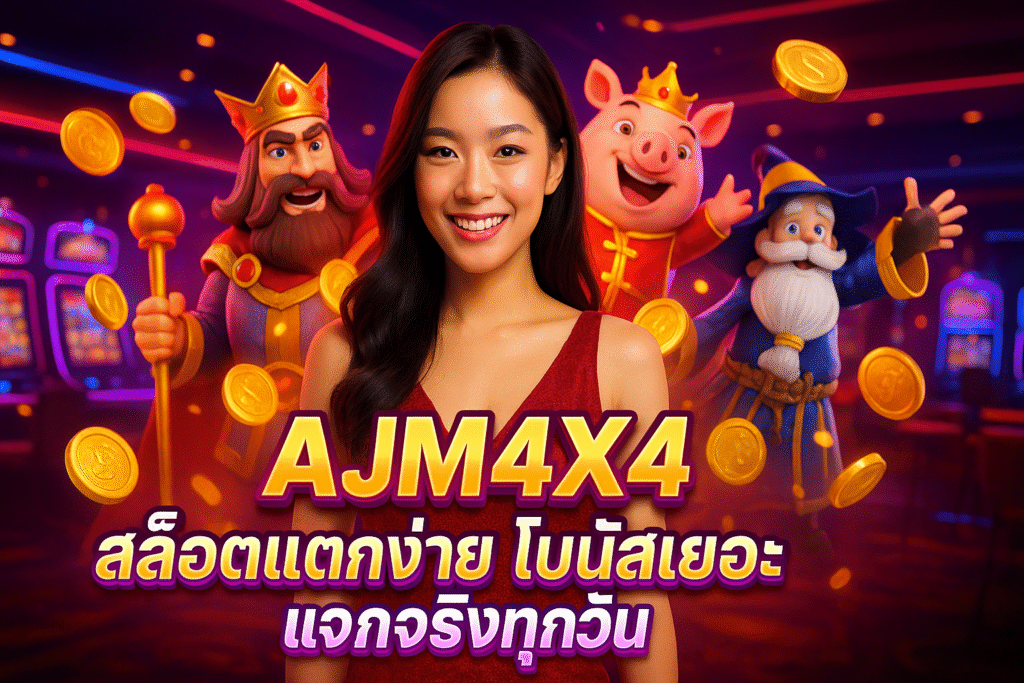AJM4X4 สล็อตแตกง่าย โบนัสเยอะ แจกจริงทุกวัน