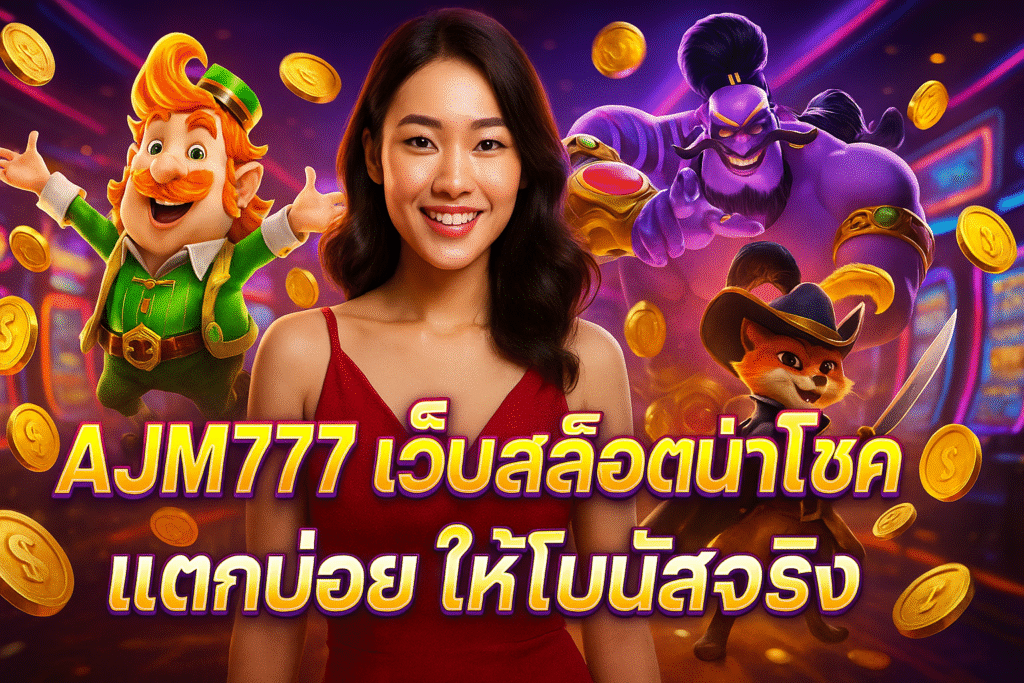 AJM777 เว็บสล็อตนำโชค แตกบ่อย ให้โบนัสจริง