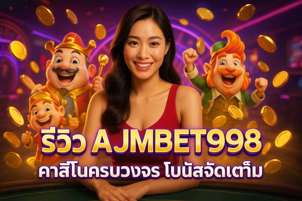 รีวิว AJMBET998 คาสิโนครบวงจร โบนัสจัดเต็ม